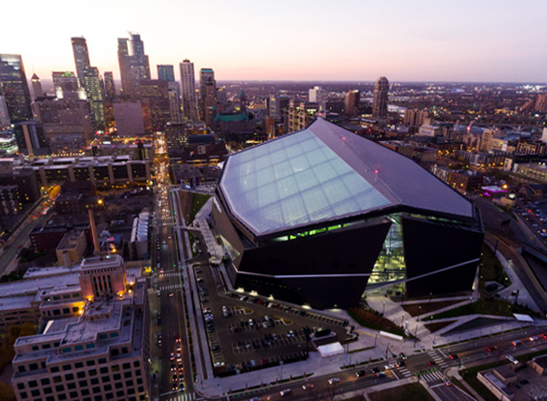 Panel repair work continuing on Minnesota Vikings stadium