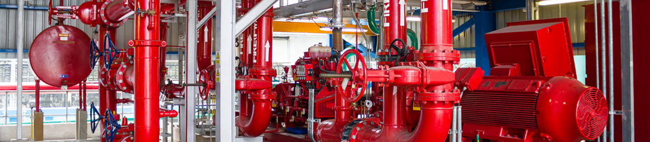 Fire Sprinkler System in an industrial space